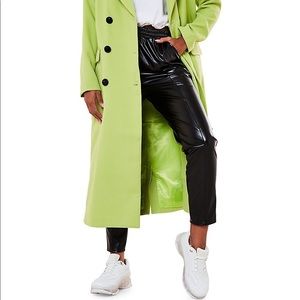 Missguided Black Pintuck Faux Leather Pants